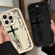 Dark Gothic Cross Mark Phone Case For Infinix ITEL RS4 A70 80 90 P55 Smart 20 6 7 Note 40s TECNO Pov
