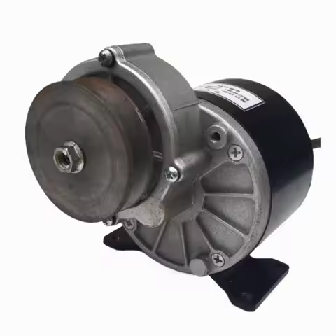 250w 12V 24V 36V DC Gear Brushed Motor With Belt Pulley, Brush Motor Control, Direct Current Permane