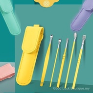 6 Pcs Ear Cleaner Kits Earpick Sticks Earwax Remover Ear Pick Cleaning Ear Cleanser Spoon Earpick Be
