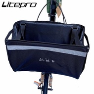 Litepro Bike Bag Large Capacity Waterproof Front Bag Folding Bike Handlebar Bag Front Frame Trunk Bike Accessories