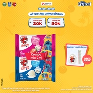 Combo Phô mai vuông Belcube vị sữa 15C và Dâu