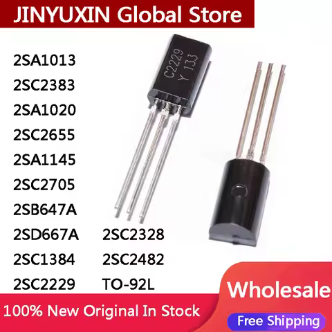 100Pcs New 2SA1013 2SC2383 2SA1020 2SC2655 2SA1145 2SC2705 2SB647A 2SD667A 2SC1384 2SC2229 2SC2328 2