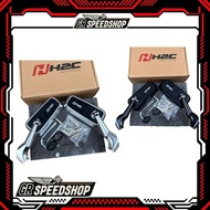 H2c Rearview Mirror H2c Rearview Mirror Black Silver pair