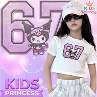 (24 Hours Delivery) In 2025! Girls Short Sleeve T-Shirt 1 Cotton Printed A931