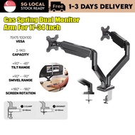 【SG】Dual Monitor Arm Monitor Bracket Adjustable Height Steel Articulating Computer Monitor Stand For