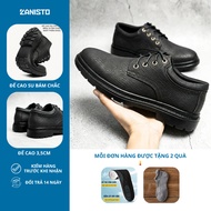 ZANISTO CS336 High Quality Men's Leather Shoes with Soft Rubber Sole Increases Height by 3.5cm High 