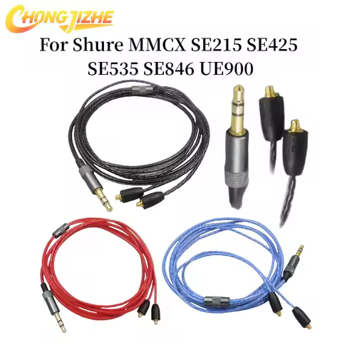 CHONGJIZHE Replacement Audio Cable for Shure MMCX SE215 SE425 SE535 SE846 UE900 Westone Headphones B