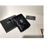 CC Bag Gucci_ Bag LV_Bags design 8015 Letter plaid chain short wallet lambskin women's le boy YGSB
