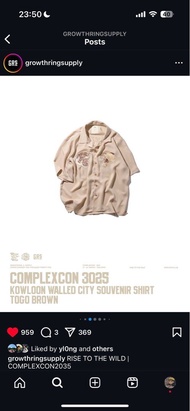 Growthring & Supply COMPLEXCON Kowloon Shirt