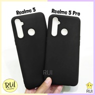 Case Hitam Realme 5 Pro Realme 5 5i 5s 6i C3 Black Matte Oppo Softcase Polos Slim Silikon HP