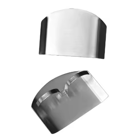 2/4 Pcs Single/DoubleFinger Stainless Steel Finger Protector Adjustable Multifunction Anti-cut Finge