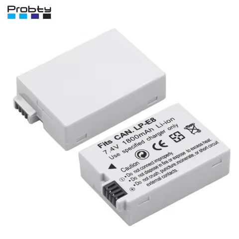 1800mAh LP-E8 LPE8 Battery for Canon 550D 600D 650D 700D X4 X5 X6i X7i T2i T3i T4i T5i DSLR Camera