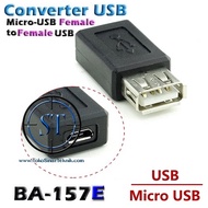 BA-157E Converter Micro USB Female to USB Female 2.0 Socket Adapter Connection Micro-USB Converter