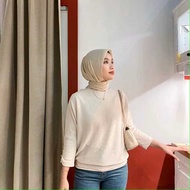 SONYA TOP KNIT BATWING LONG SLEEVE - WOMEN'S TOP - LAURA TOP KNIT BATWING - PREMIUM KNITWEAR WOMEN'S