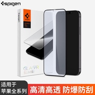 Spigenเต็มหน้าจอกระจกนิรภัยฟิล์มสําหรับapple Iphone 13 12 Pro Max 11 Xs Miniกันกระแทกanti-scratchดิจ