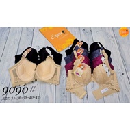 High quality Taiwanese bra, 4 hooks, thin double-zone foam, large size (36-42)