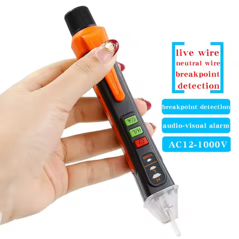 NJTY T02A Multifunction Non-Contact High Voltage Induction Tester, Live/Neutral Wire Detector, House