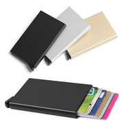 [Fast Shipping]  US Ridge Slim Black Carbon Fiber Credit Card Holder Metal Simple Wallet
