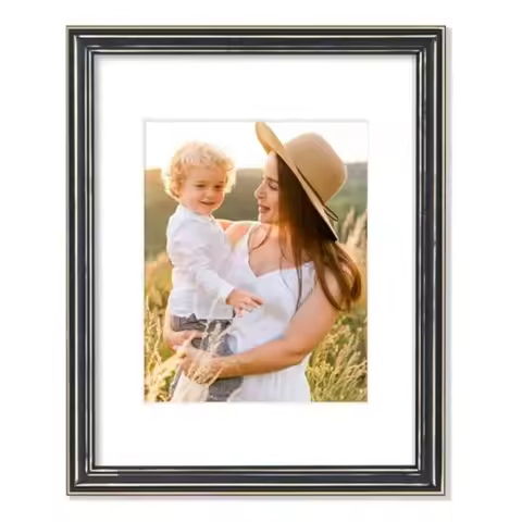 11x14 Picture Frame Rustic Natural Solid Wood Frame for Wall Farmhouse 11 by 14 Frame with Tempered 