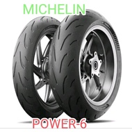 TYRE TAYAR MICHELIN NEW MODEL  POWER~6~ 120/70-17~160/60-17~180/55-17~190/55-17~200/55-17 READY STOC