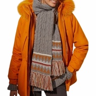 Loro Piana 女士 羊絨幾何提花圍巾均碼碼200cm*30cm