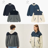 韓國Marithe Francois Girbaud Paris Classic Logo Reversible Fleece Jacket雙面外套]
