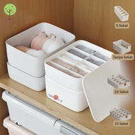 Multipurpose Storage Box Organizer Drawer Divider Socks Bra CD