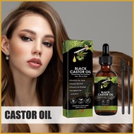 Black Castor Oil for Hair 60ml Portable Nourishing Hair Care Liquid Cold Pressed Organic Black Castor Oil ayendssg