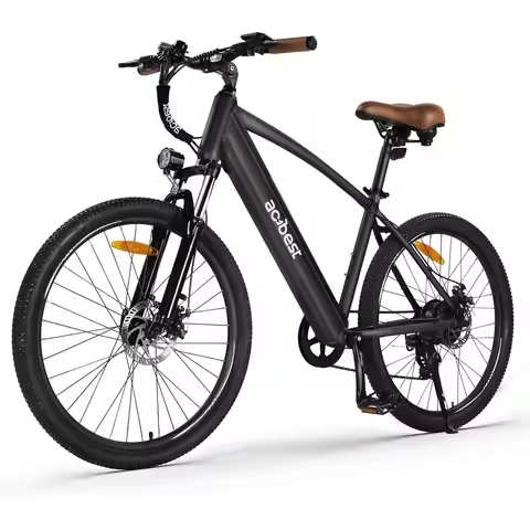 1200W Peak Mountain E-Bike with 500Wh Battery, 55 Miles Range, 27.5x2.1 Tires, 7-Speed Step-Over Des