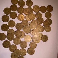 Uang kuno Koin 500 melati kuning 