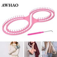 [AWHAO] 8 Shape Knitting Loom Kit DIY Lightweight Compact Crafts Versatile Knitting Board Scarf Loom