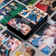 Aespa小卡片自制专辑girls* 柳智敏金玟庭宁艺卓绘里真卡明信片55张Girl group aespa Giselle postcard sticker gift box, high-value