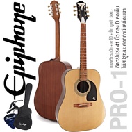 Epiphone® PRO-1 กีตาร์โปร่ง 41 นิ้ว ทรง Dreadnought ไม้สปรูซคัดพิเศษ/มะฮอกกานี หย่อง Graph Tech NuBo