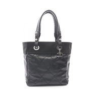 【二手】香奈兒 (Chanel) CHANEL 托特包 Paris Biarritz PM A34208 黑色 PVC 塗層帆布皮革 Paris Biarritz 托特包 PM 女士二手 A
