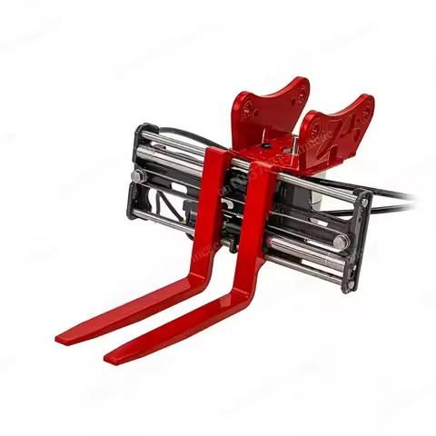 Metal Hydraulic Fork 270° Rotatable for 1/14 LESU RC Excavator LR960 ZX490 LR945 SK500 ET30H ET26L E
