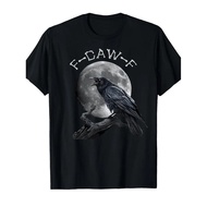 F-Caw-F Black Crow Pun Funny T-Shirt - Humorous Bird Design With "F-Caw-F" Text,