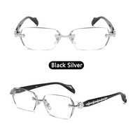 Photochromic Graded Eyeglasses Men Women Frameless Anti Radiation Eyeglass