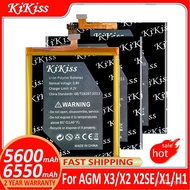 A KiKiss Replacement one Baery For AGM X3/ For AGM X2 X2 SE/ For AGM X1/ For AGM H1 Smart one baeries