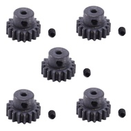 5X Upgrade Metal 17T Motor Gear Spare Parts Pinion Gear Parts for A959 A979 A969 A949-24 Rc Car Repl