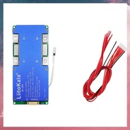 (E B M  8S-24V 100A  LiFePO4 Battery Management System with UART Passive Heat Balancing Automotive  