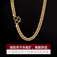 necklace-999 Pure Silver Cuban Chain Necklace for Men