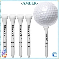 AMBER 100pcs Golf Wood Tees, Digital Scale Wooden White Striped Golf Tee, Professional 69/83mm Golf 