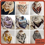 YUJINX Square Scarf, Breathable 68×68cm Scarf for Women, Luxury Lightweight Elegant Cotton Neckerchi