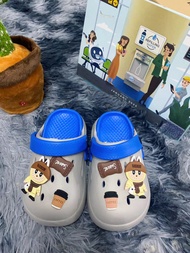 GU03 🐻พร้อมส่ง🐶รองเท้าเด็ก รองเท้าเด็กหัวโต รัดส้น กันลื่น แต่งตุ๊กตาสุดน่ารัก