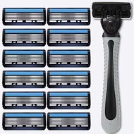 Upgrade 6-Layer Manual Razor Razor Men's Beard Knife Seven-Layer Blade Universal Geely 6-Layer Blade