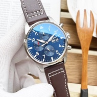 1WC Original Standard 1: 1 Pilot Six-Hand Fully Automatic Mechanical Watch Calendar Steel Band Watch