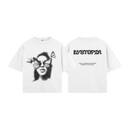WRLD STUDIOS | Dystopia White 20s Oversized Boxy Fit T-shirt