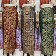 Songket Span Skirt / Songket Skirt Embroidered Kebaya Bottom Kebaya Kebaya Batik Songket Skirt