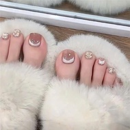 Vy_____Shop Foot Nail Code 888 Set of 24 Cat Eye Nails Code - 8.8.8 Fake Nails Press On