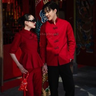 ชุดคู่ตรุษจีน ชุดใส่รับอั่งเปา ชุดคู่ ชุดคู่กี่เพ้า ชุดไปงาน ชุดออกงาน วันตรุษจีน กี่เพ้า เสื้อคอจีน